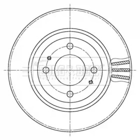 BORG & BECK bbd5439 -  Тормозной диск